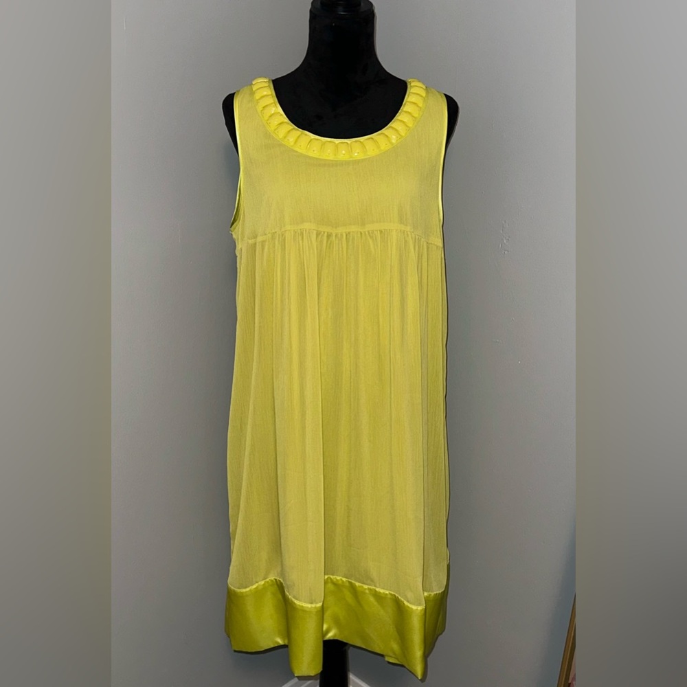 Lapis - Bright Yellow Shift Dress - Sz XL
